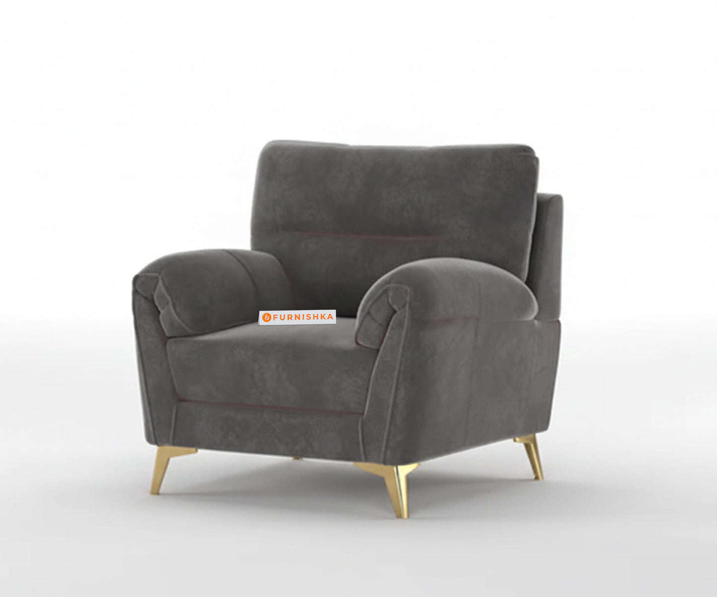 Bilance Sofa 1 Seater Space Grey - Furnishka 