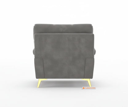 Bilance Sofa 1 Seater Space Grey - Furnishka 