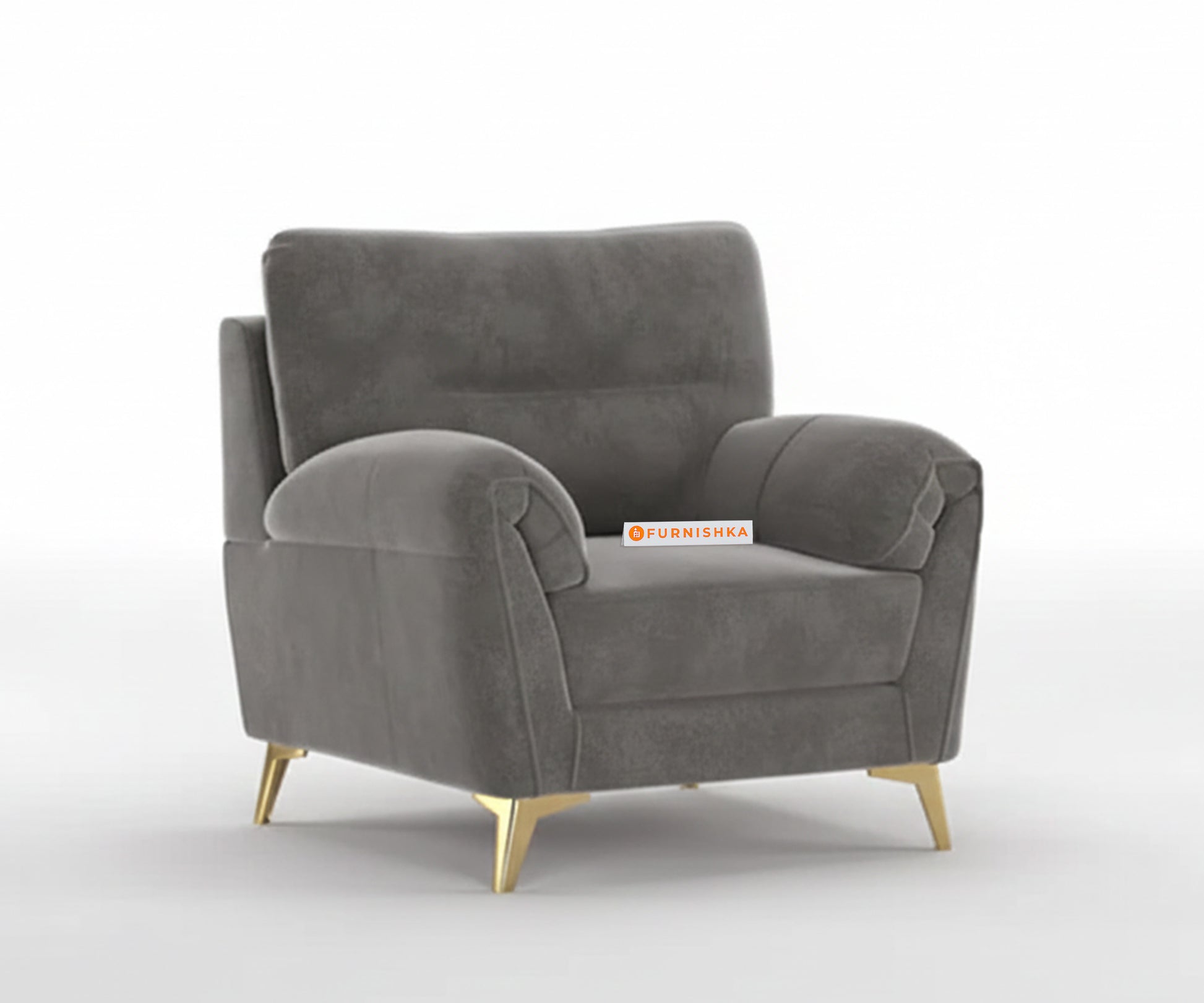 Bilance Sofa 1 Seater Space Grey - Furnishka 