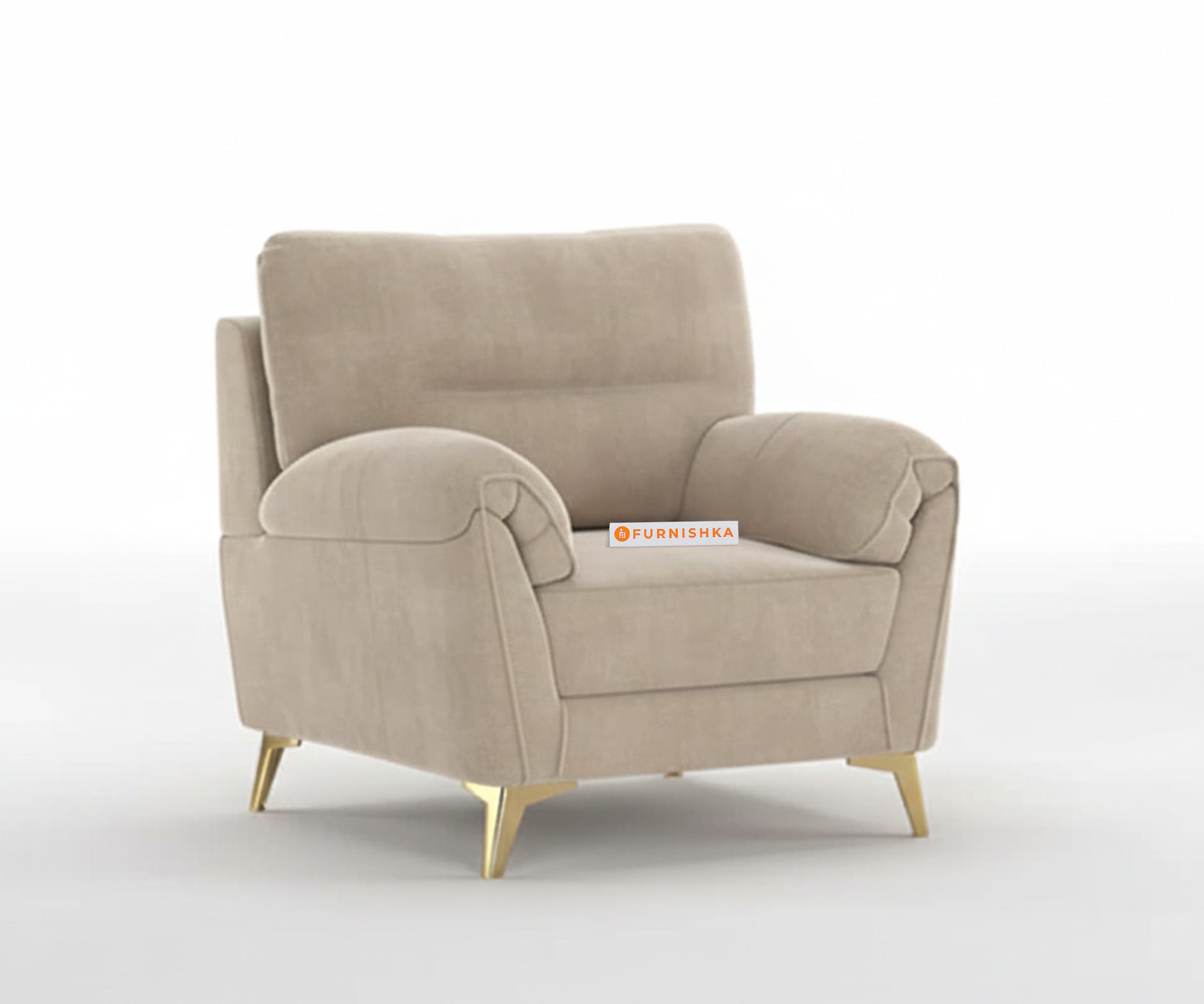 Bilance Sofa 1 Seater light beige - Furnishka 