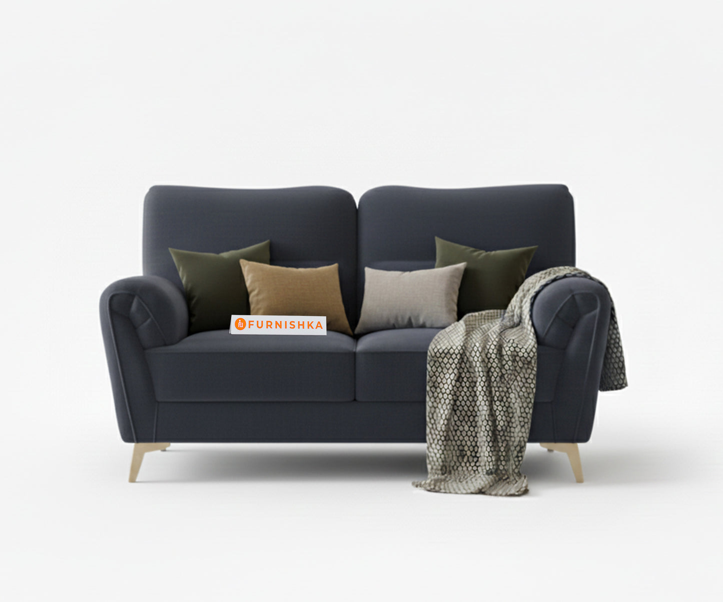 Bilance Sofa 2 Seater Persian Blue - Furnishka 