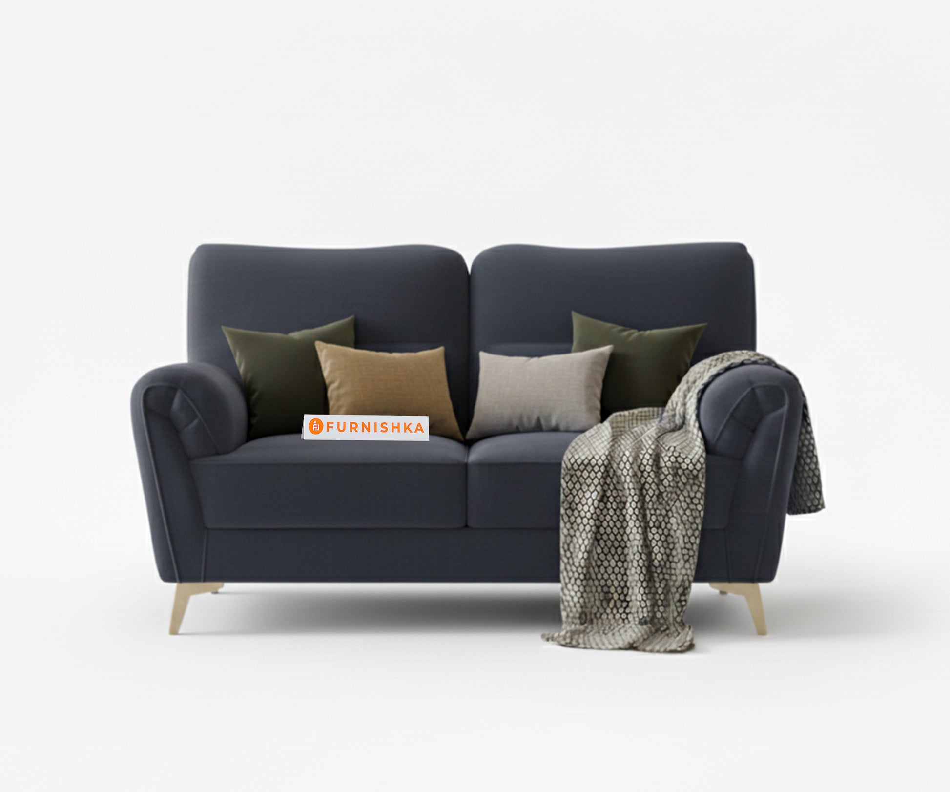 Bilance Sofa 2 Seater Persian Blue - Furnishka 