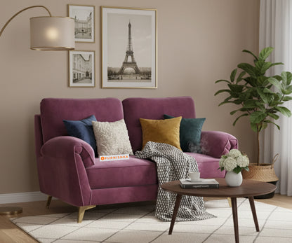 Bilance Sofa 2 Seater Red Wine - Furnishka 