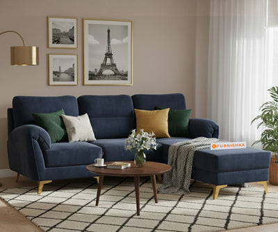 Bilance Sofa 2 Seater L Shape Sofa RHS Persian Blue
