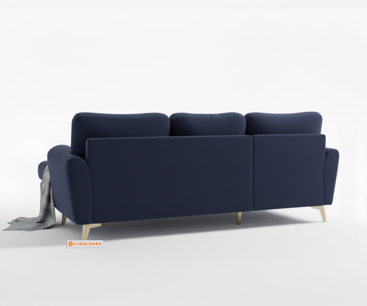 Bilance Sofa 2 Seater L Shape Sofa RHS Persian Blue - Furnishka