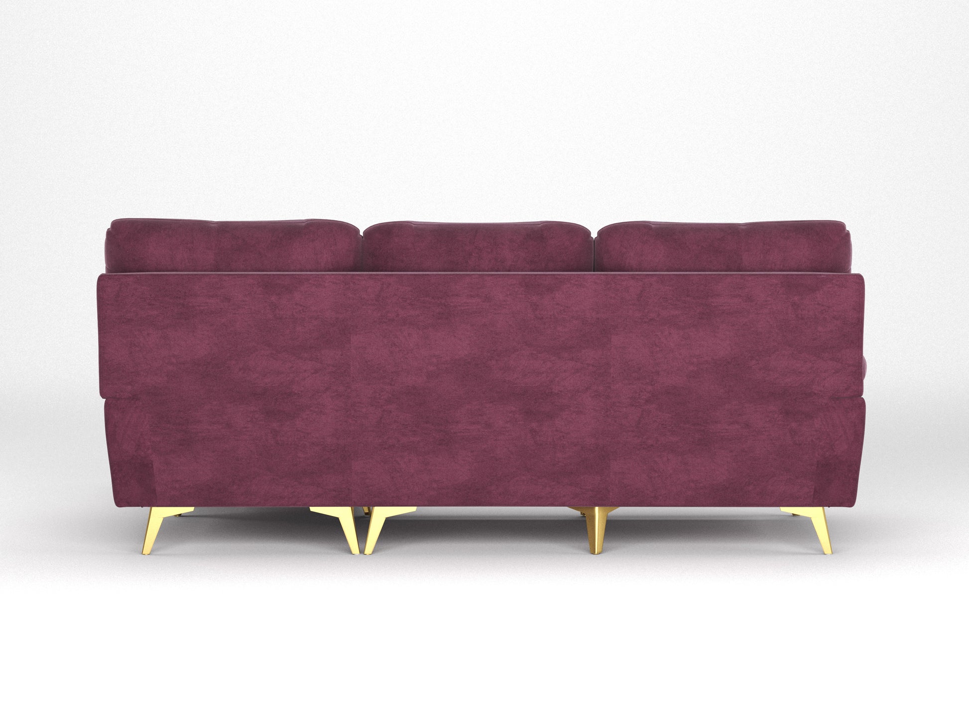 Bilance Sofa 2 Sectional Sofa RHS Red Wine - Furnishka 