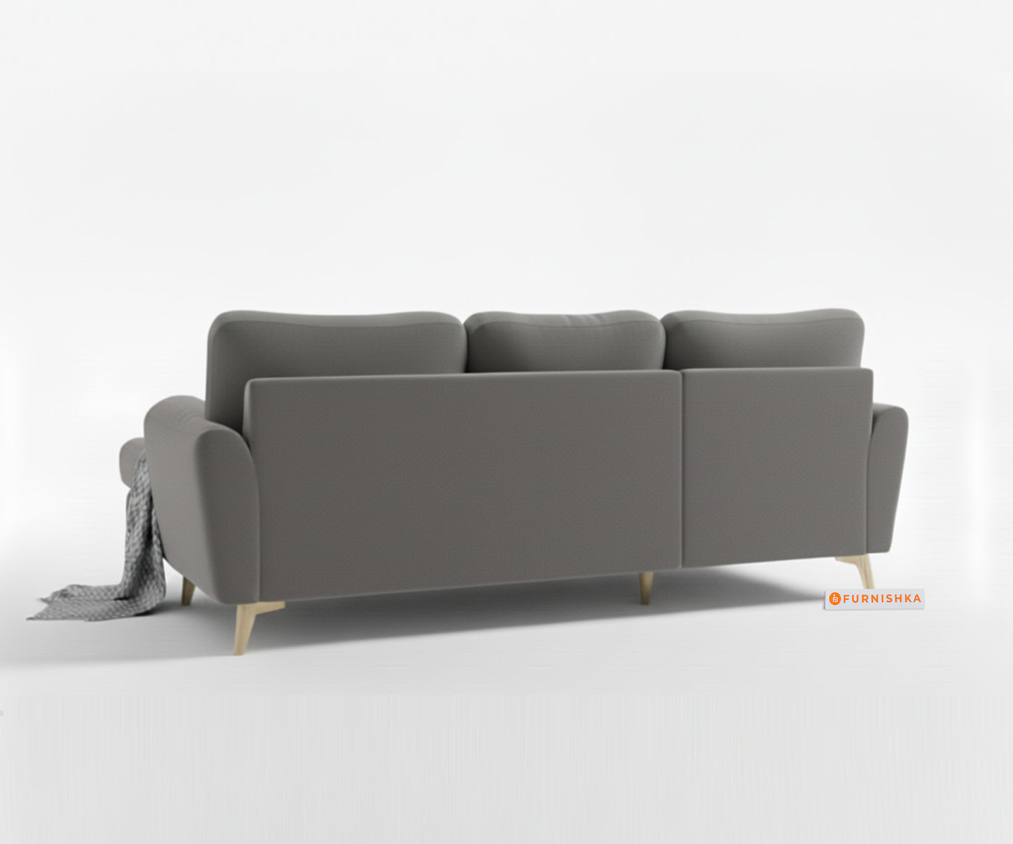 Bilance Sofa 2 Seater L Shape Sofa RHS Trout Grey - Furnishka