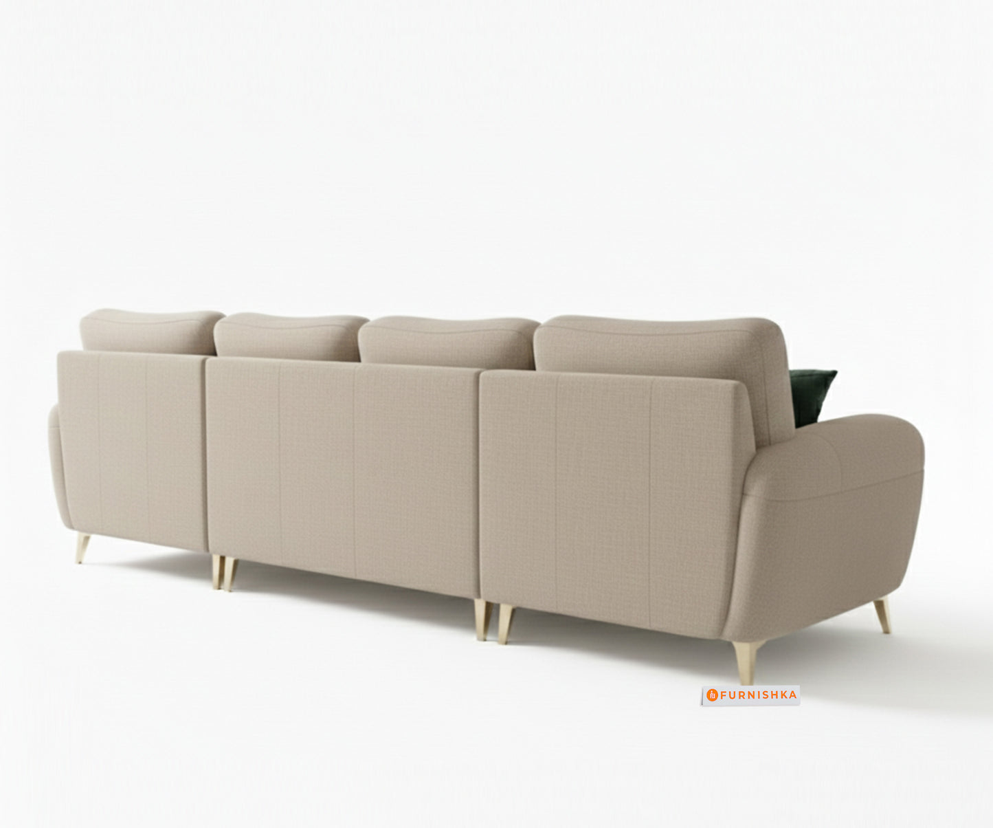 Bilance Sofa 3+L LHS Light Beige - Furnishka 