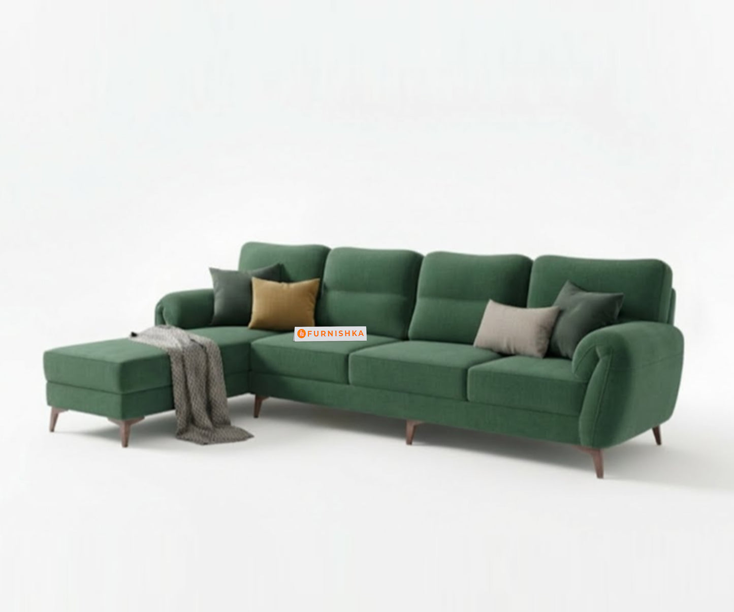 Bilance Sofa 3+L LHS Pine Green - Furnishka 