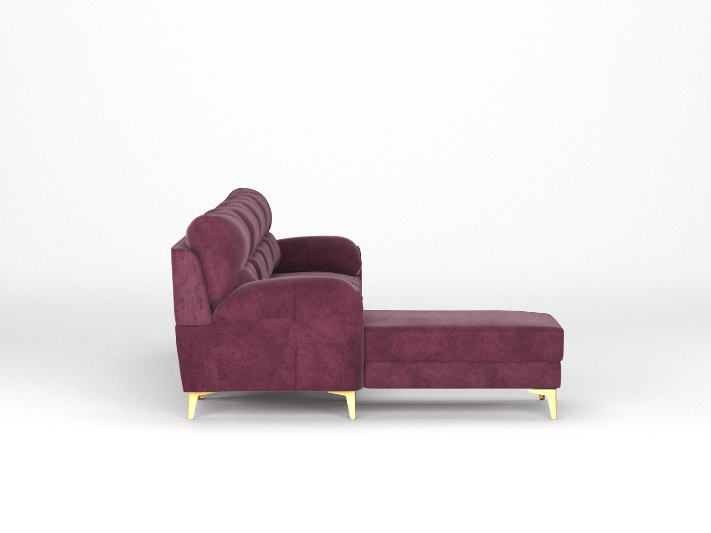 Bilance Sofa 3+L LHS Red Wine - Furnishka 