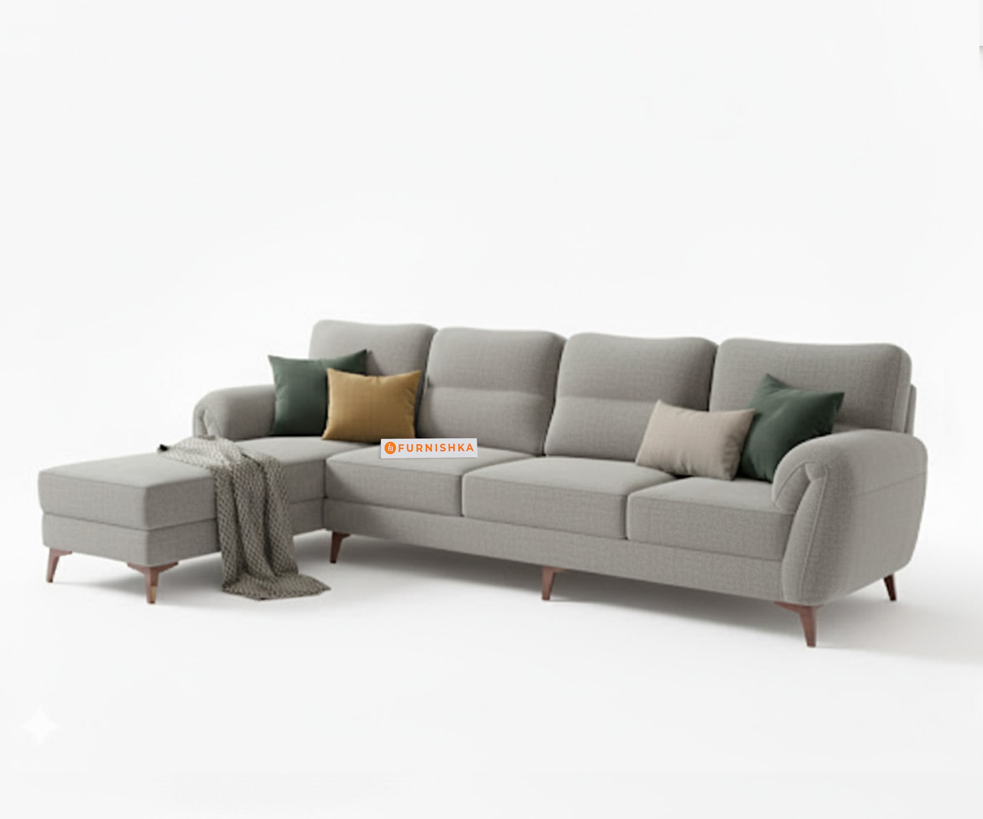 Bilance Sofa 3+L LHS Trout Grey - Furnishka 