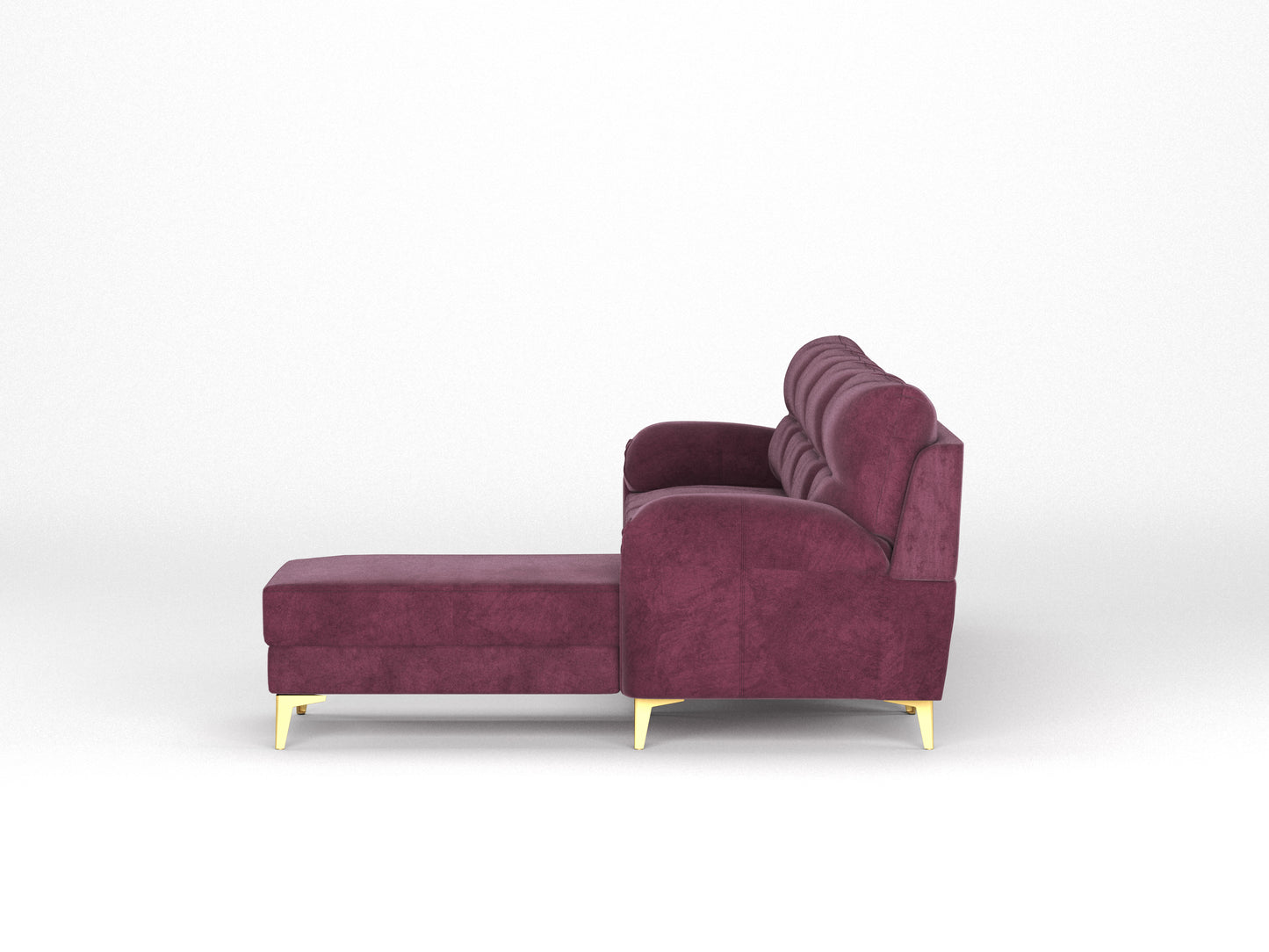 Bilance Sofa 3+L RHS Red Wine - Furnishka 