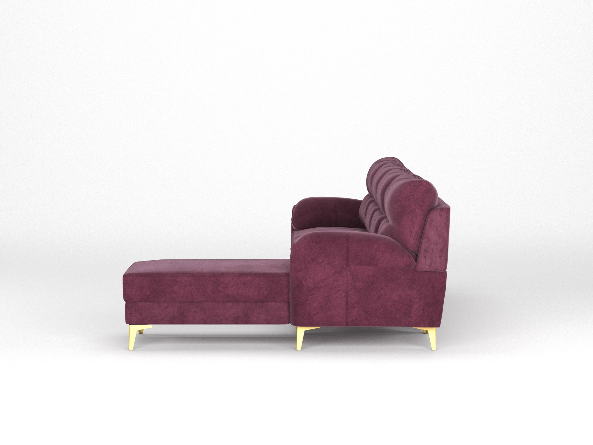 Bilance Sofa 3+L RHS Red Wine - Furnishka 