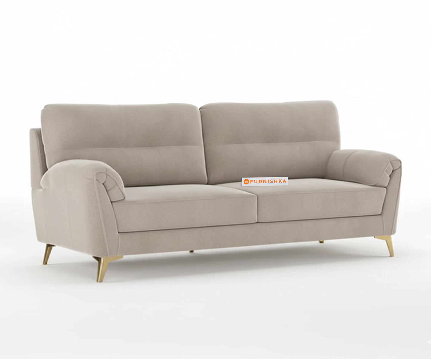 Bilance Sofa 3 Seater Light Beige - Furnishka 