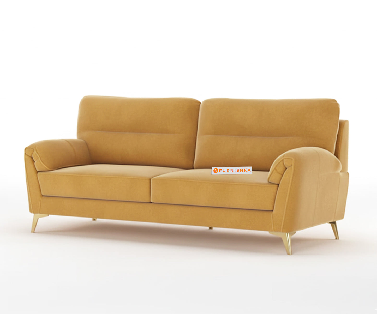 Bilance Sofa 3 Seater Mustard yellow - Furnishka 