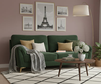 Bilance Sofa 3 Seater Pine Green - Furnishka 