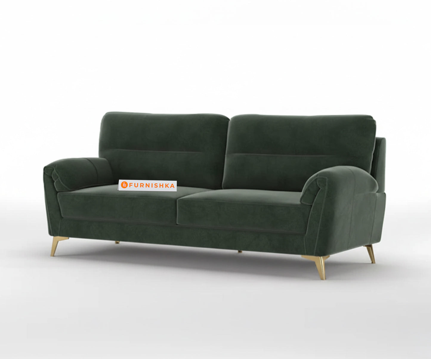 Bilance Sofa 3 Seater Pine Green - Furnishka 