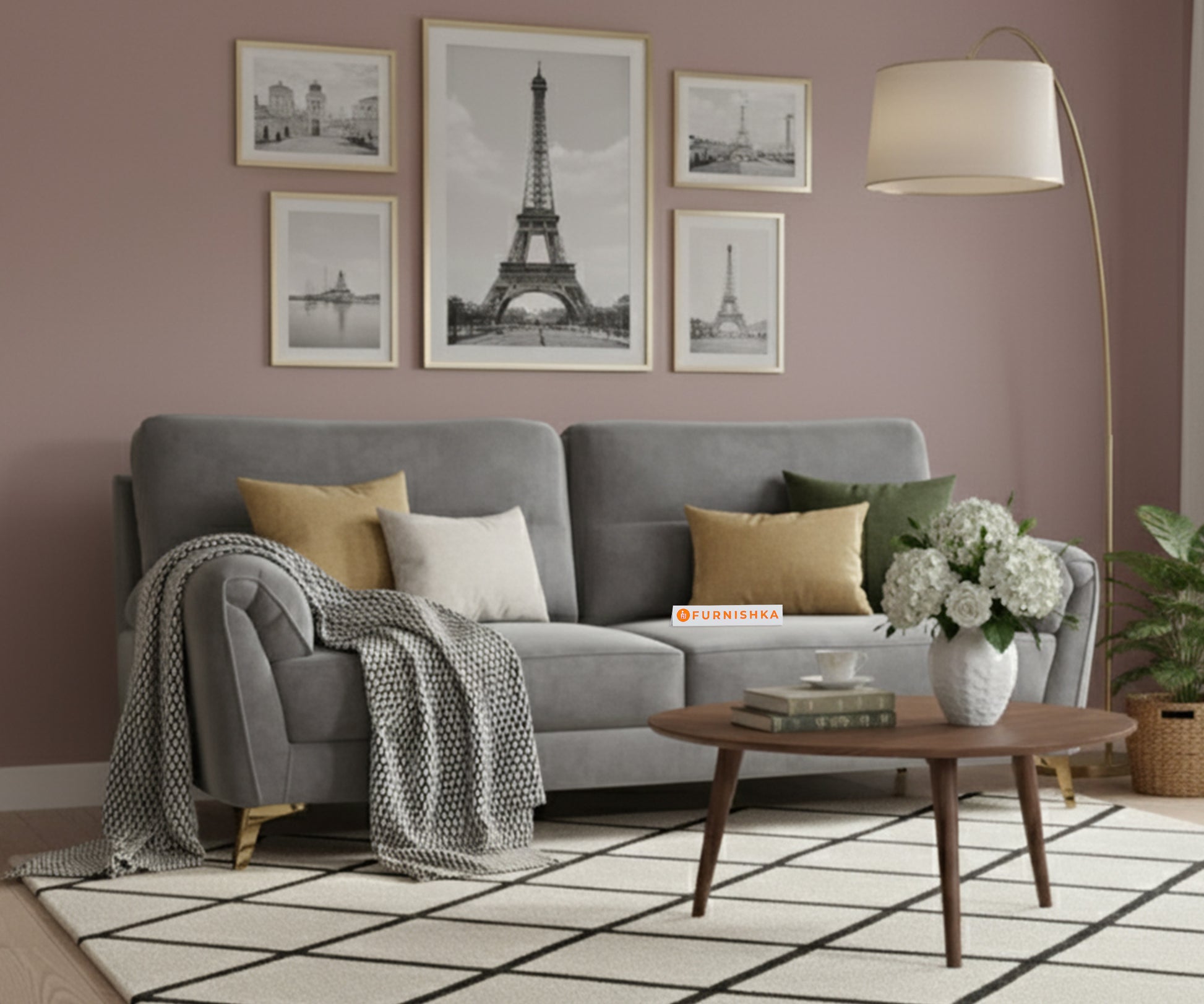 Bilance Sofa 3 Seater Space Grey - Furnishka 