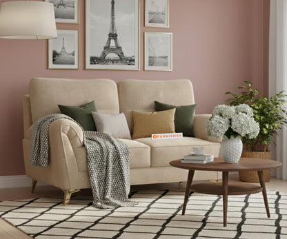 Bilance 2 Seater Sofa Set Light Beige