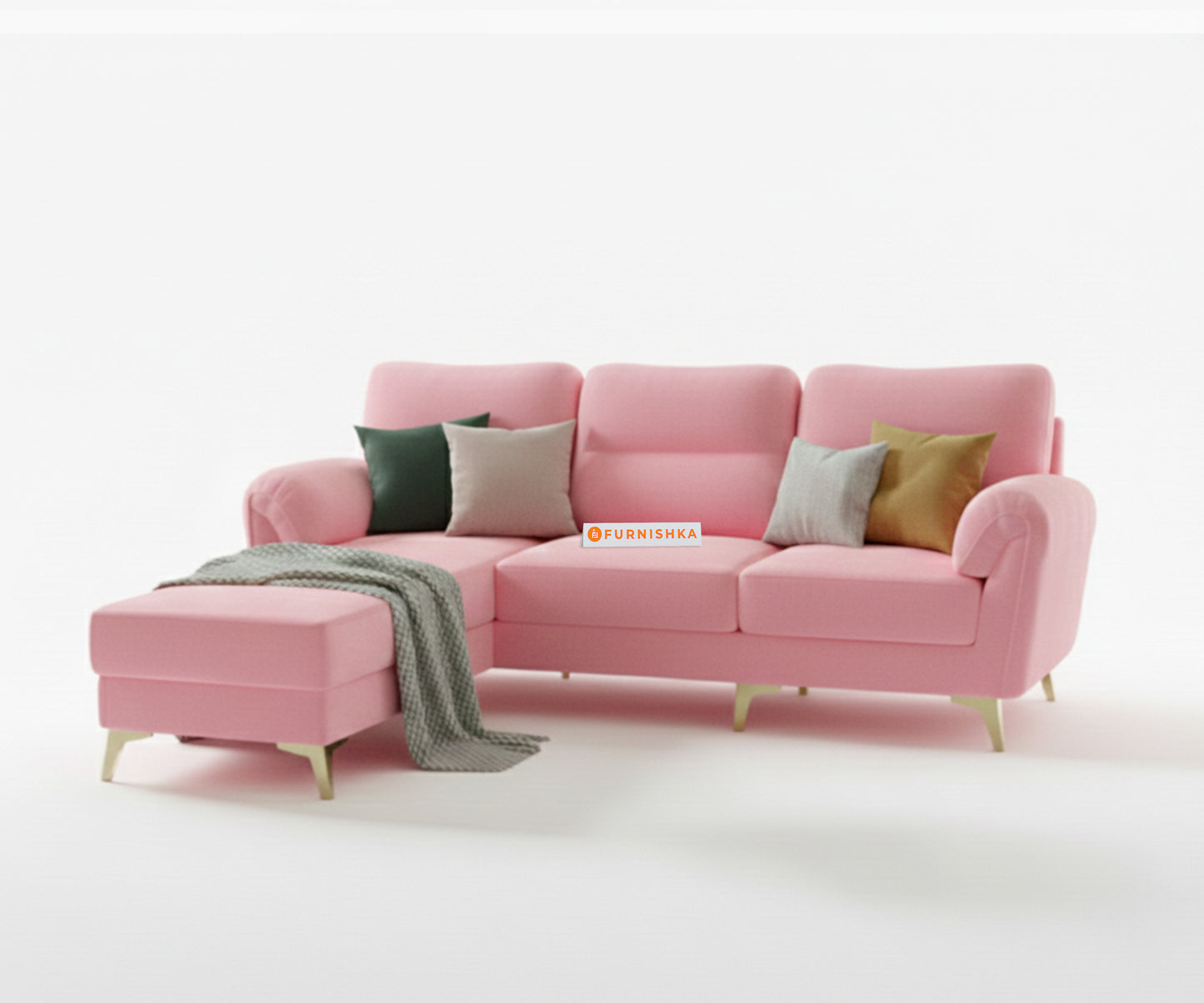 Bilance 2+L LHS Sofa Set Flamingo Pink