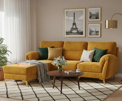 Bilance 2+L LHS Sofa Set Mustard Yellow