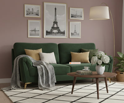 Bilance Sofa 3 Seater Pine Green