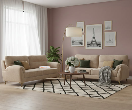 Bilance 3+2 Seater Sofa Set Light Beige