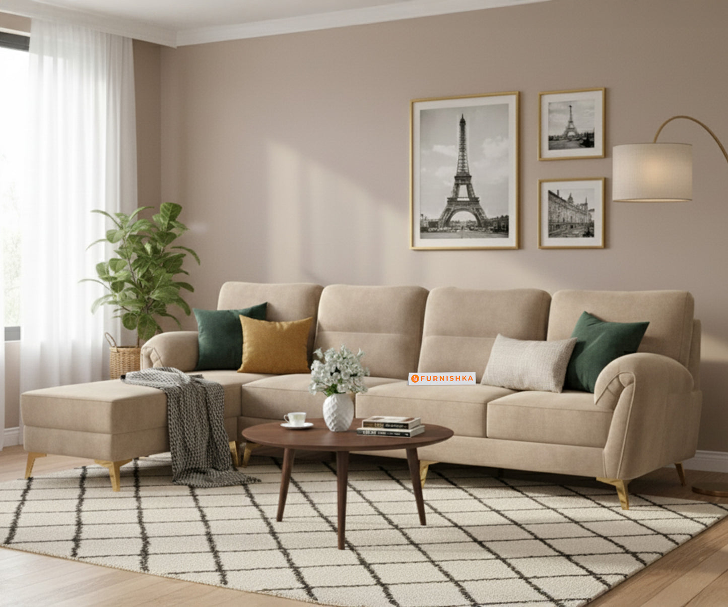 Bilance Sofa 3+L LHS Light Beige