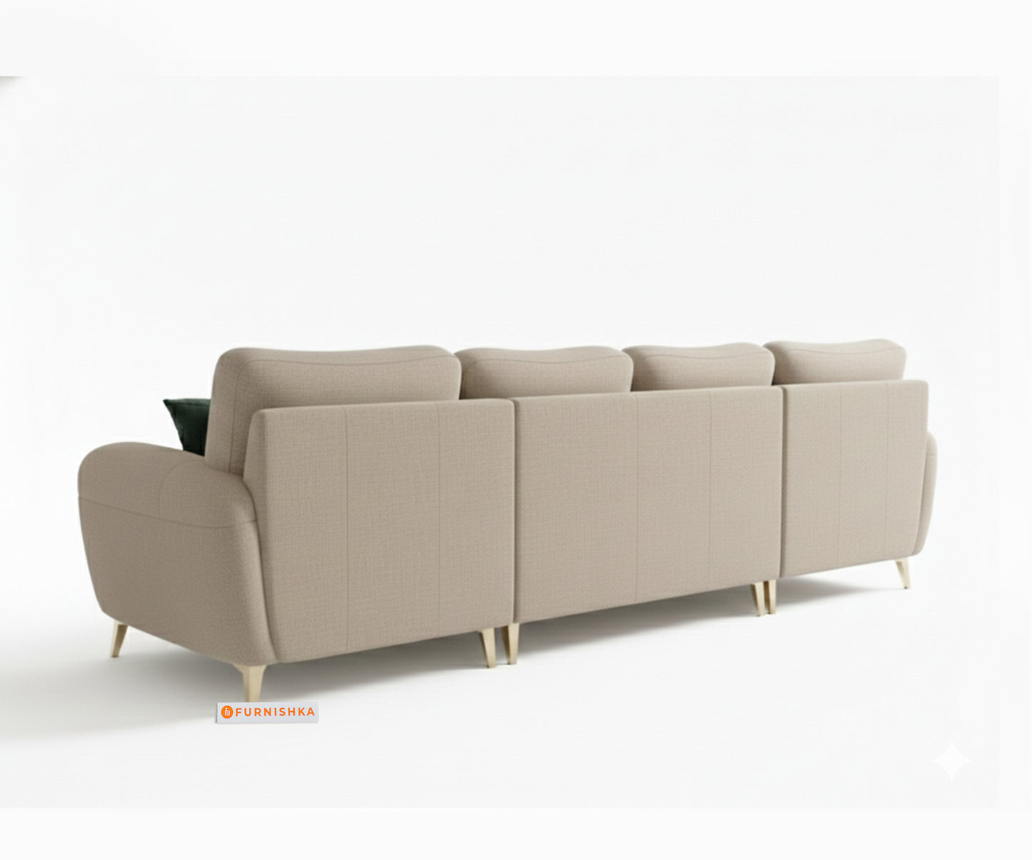 Bilance 3+L RHS Seater Sofa Set  Light Beige