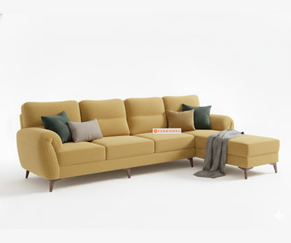 Bilance 3+L RHS Seater Sofa Set  Mustard Yellow