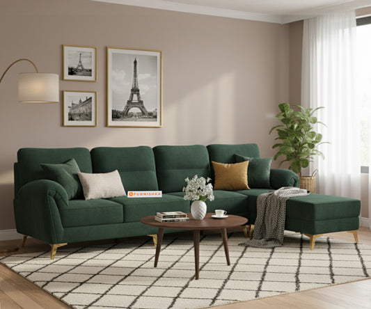 Bilance 3+L RHS Seater Sofa Set  Pine Green
