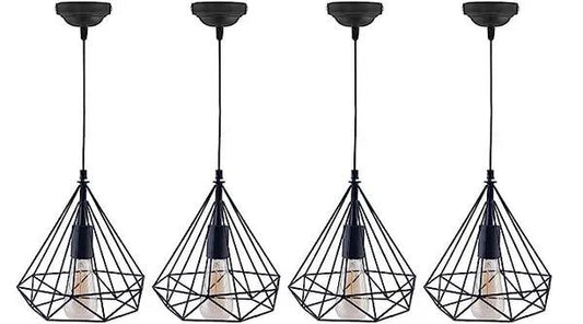 Boho 4 Diamond Shape Hanging Lamp - Furnishka 