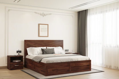 Chevora Box Bed in Sheesham - King Size
