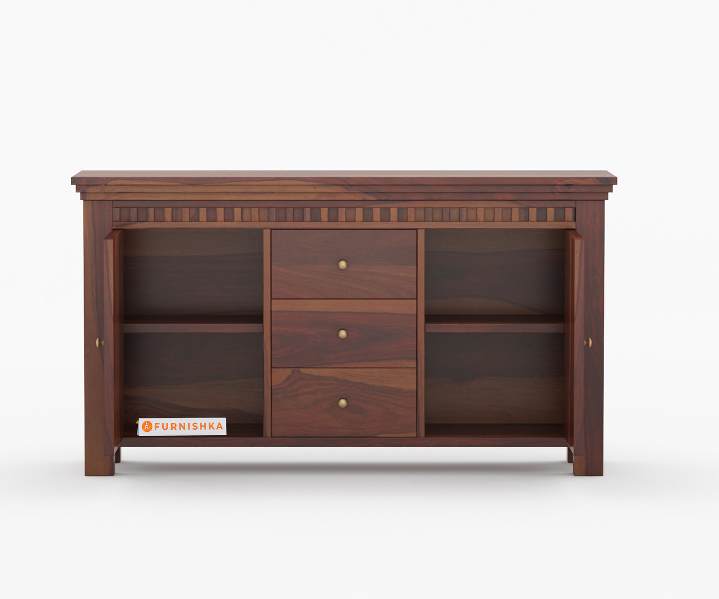 Cleophee Sheesham Wood Two Door Chest of Drawer