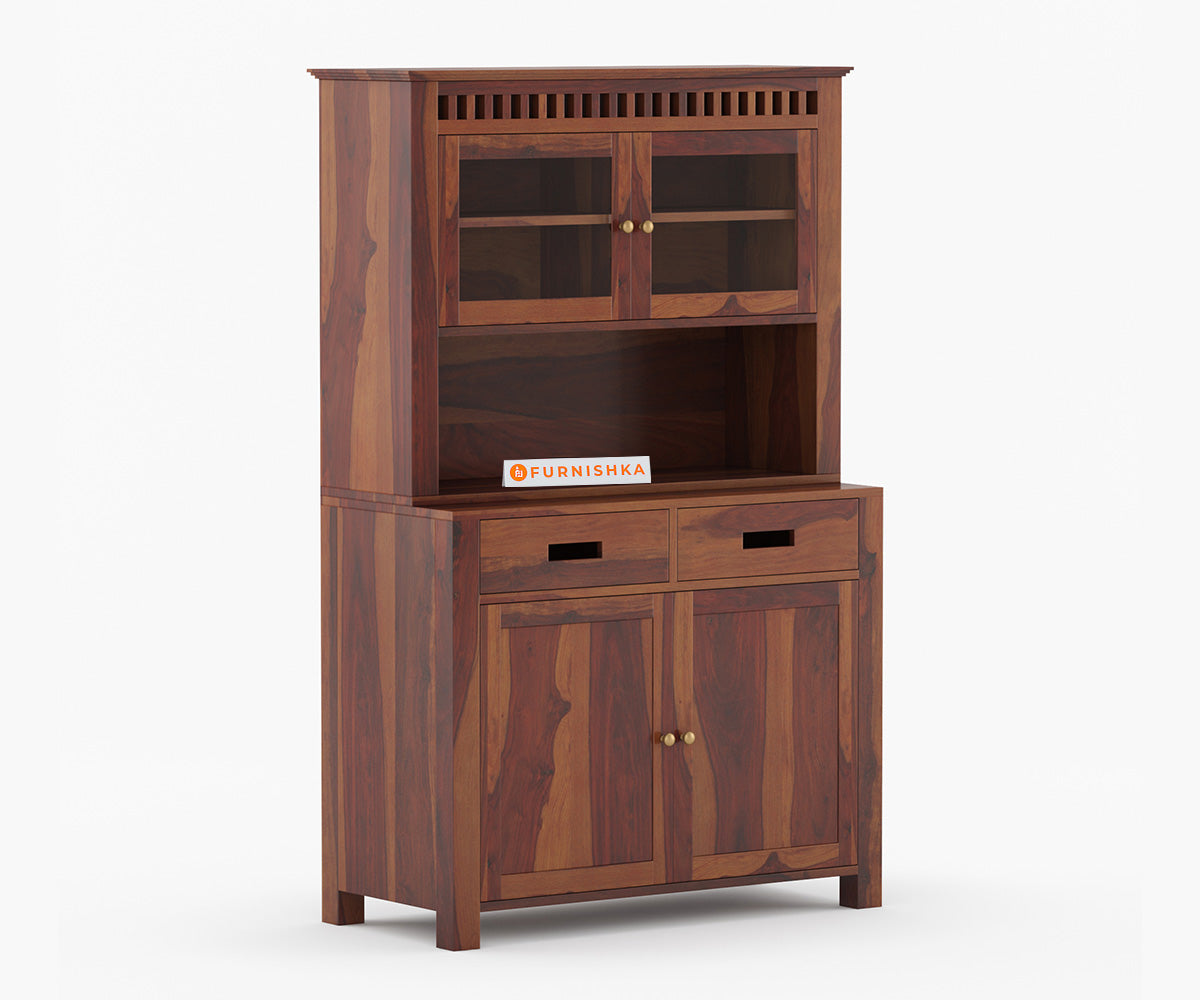 Cora Crockery Sheesham Wood Kitchen Cabinet