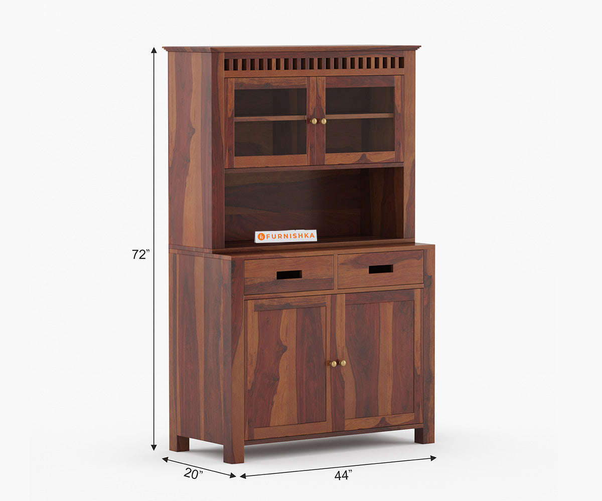 Cora Crockery Sheesham Wood Kitchen Cabinet