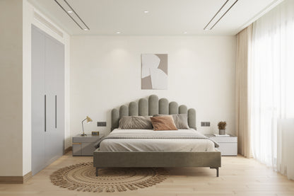 Dora Bed (Fully Upholstered) 50+ colour options - Queen Size - Furnishka 