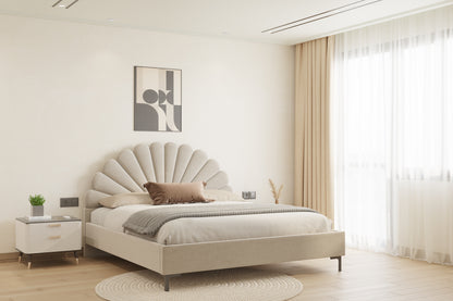 Satin Bed (Fully Upholstered) 50+ colour options - Queen Size - Furnishka 