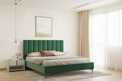 Augustus Bed (Fully Upholstered) 50+ colour options - Queen Size - Furnishka 