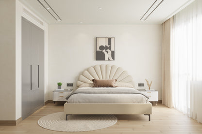 Satin Bed (Fully Upholstered) 50+ colour options - Queen Size - Furnishka 