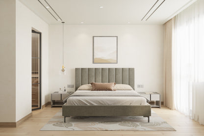 Augustus Bed (Fully Upholstered) 50+ colour options - Queen Size - Furnishka 