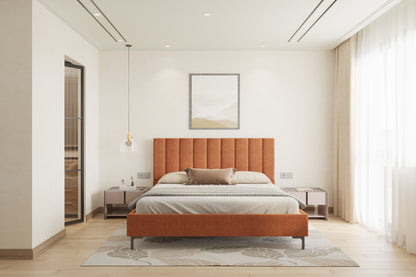 Augustus Bed (Fully Upholstered) 50+ colour options - Queen Size - Furnishka 