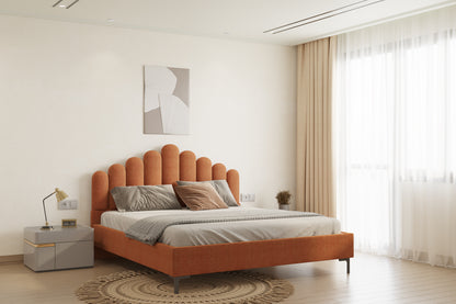 Dora Bed (Fully Upholstered) 50+ colour options - Queen Size - Furnishka 