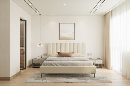 Augustus Bed (Fully Upholstered) 50+ colour options - Queen Size - Furnishka 