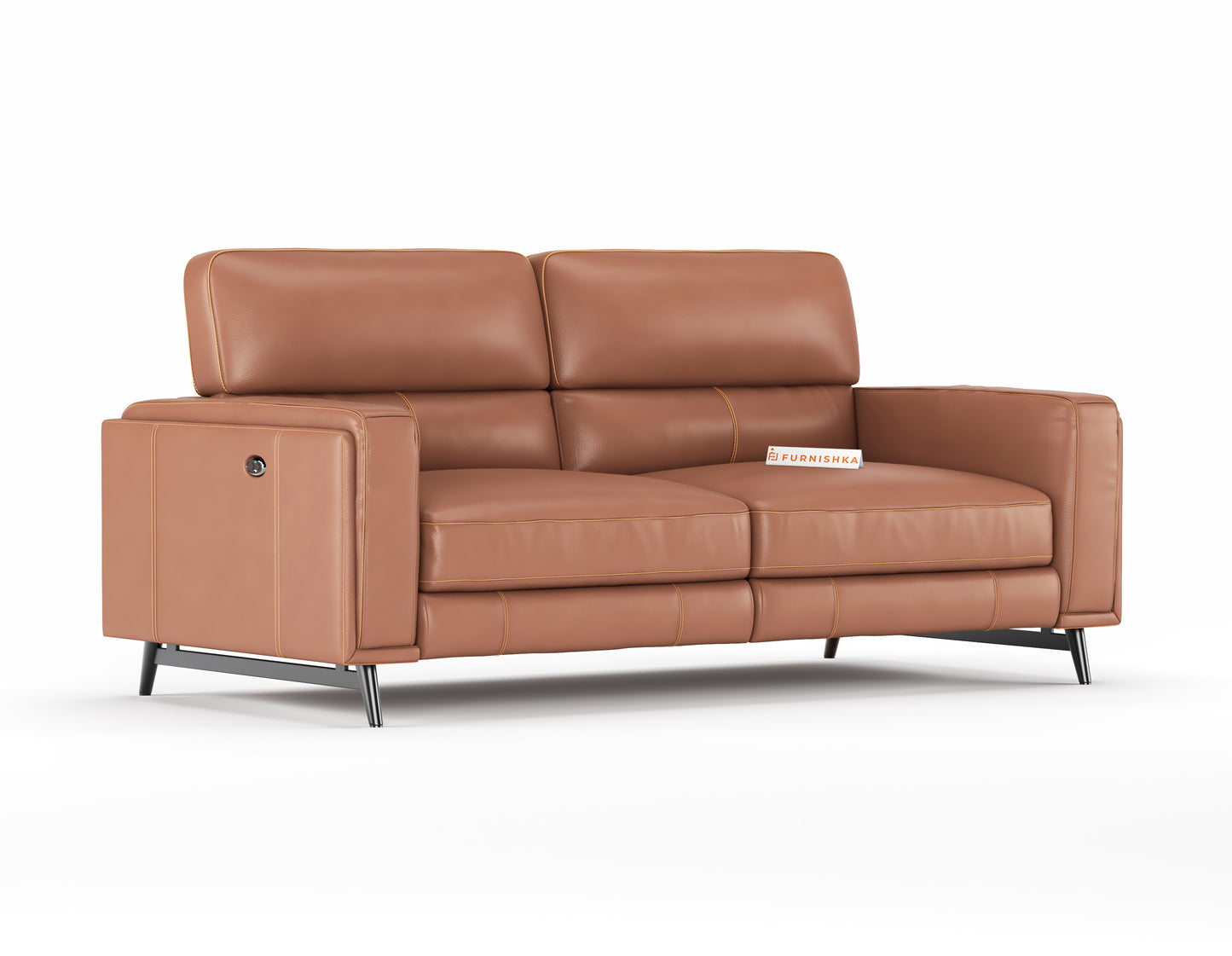 Montes 3 Seater Recliner - Brown - Furnishka 