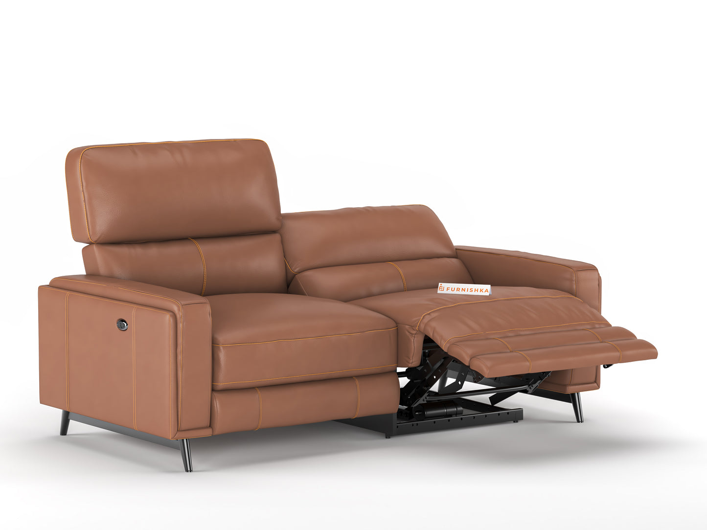 Montes 2 Seater Recliner - Brown - Furnishka 