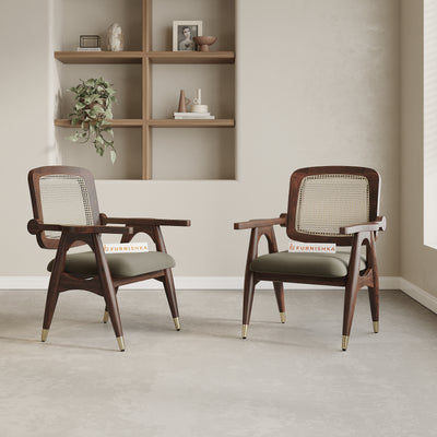 Cane Harmony Riva Sheesham Dining Chair Space Grey