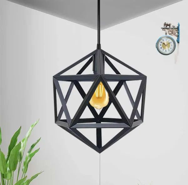 Ceiling Hexagonal Shape Pendant Hanging Lamp - Furnishka 