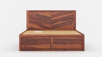 Chevora Drawer Bed in Sheesham - King Size - Furnishka 