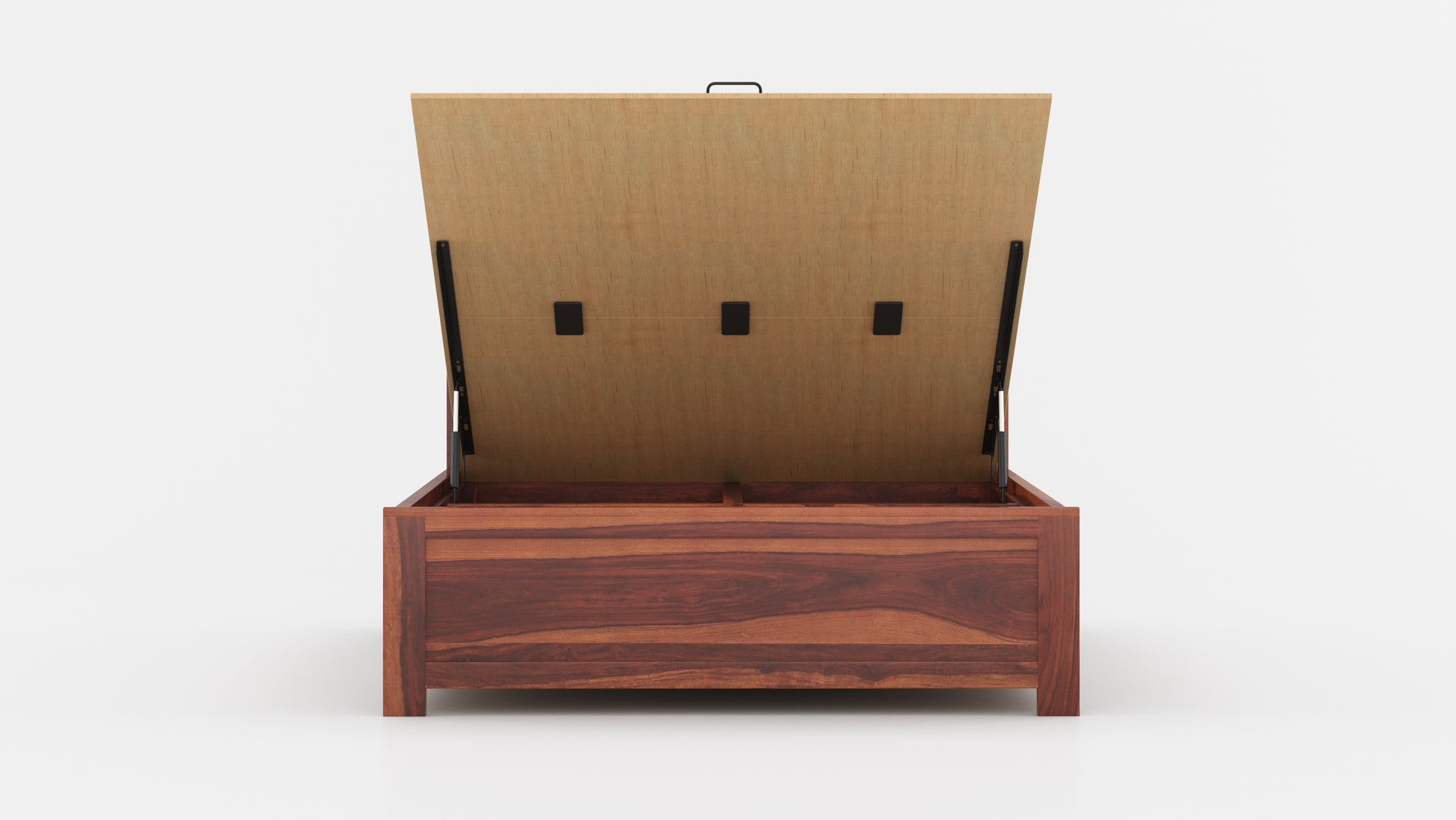 Chevora Hydraulic Bed in Sheesham - King Size - Furnishka 